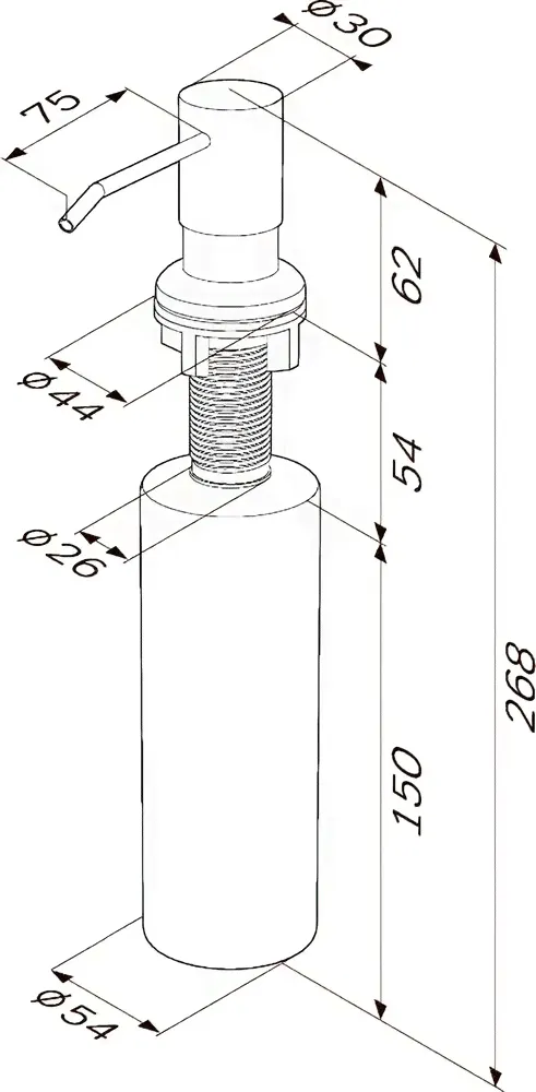 Дозатор AM.PM X-Joy A8437122 черный AM PM-1