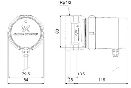 Циркуляционный насос Grundfos COMFORT UP 15-14 B PM