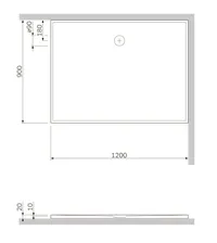 Душевой поддон AM. PM Sensation W30T-MSS0-120W