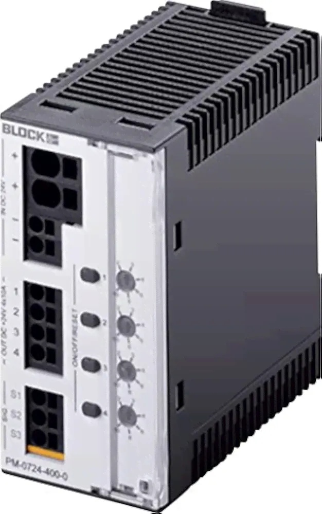 Автоматические выключатели для автомобилей Block PM-0724-400-0 Elektronischer Schutzschalter, PM-FU-24DC-ECONOMY, Hutschiene DIN-Rail