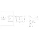 Раковина подвесная белая 38x32x13см Am.pm Inspire C504811WH