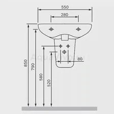 Раковина подвесная Am Pm Like C804221WH
