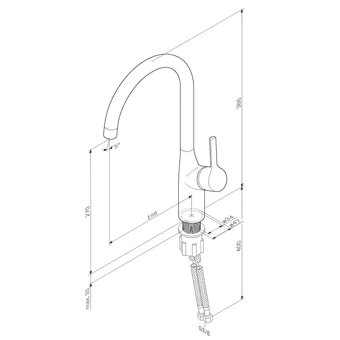 AM-PM Brava F88B07000 смесители